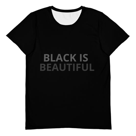 Black Is Beautiful All-Over Print Men's Athletic T-shirt