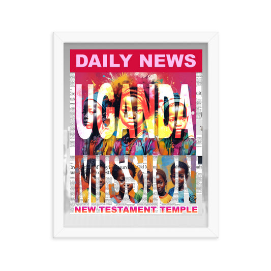 Uganda Daily News Framed poster